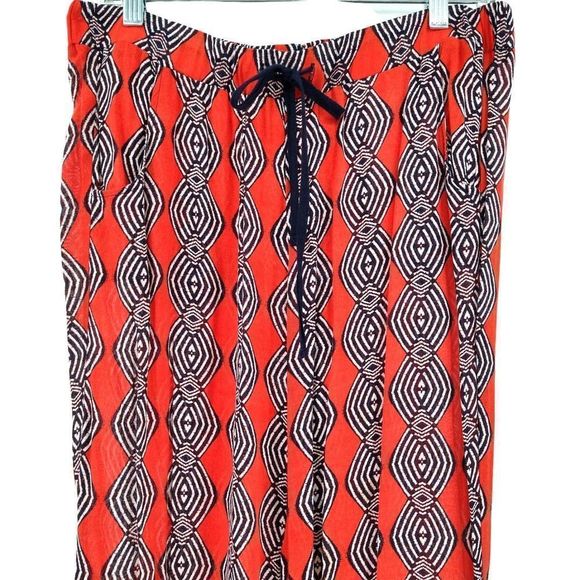 Democracy Palazzo Pants (L) Red Black White Wow - Picture 4 of 12